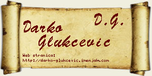 Darko Glukčević vizit kartica